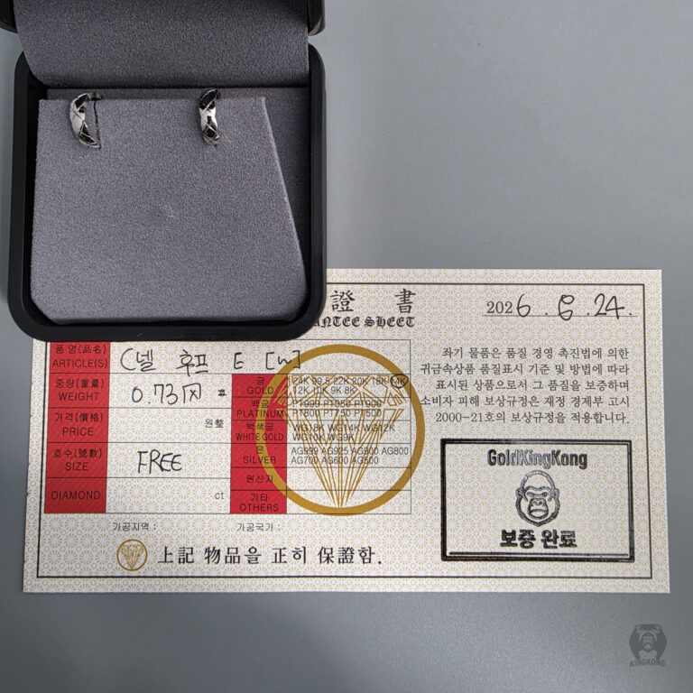 C넬 후프 이어링N
